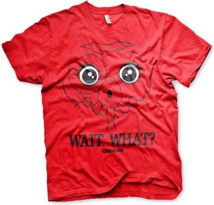 Gremlins Heren Tshirt -M- Wait. What? Rood
