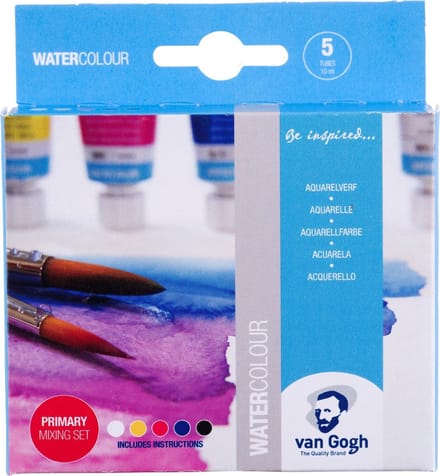 Van Gogh Aquarelverf primaire mengset | 5 x 10 ml tubes