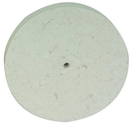 Polijstschijf van vilt Ø100 x 15 mm voor metaalbewerking