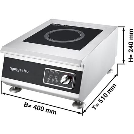 GGM Gastro (2 Stück) Induktionsherd - 5 kW Zilver