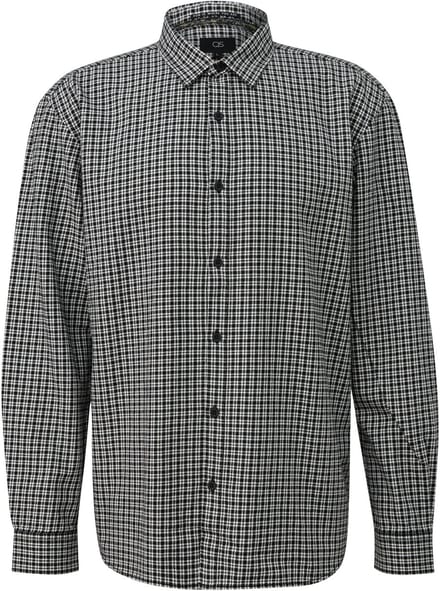 QS - male - Regular fit: geruit overhemd van katoenflanel