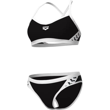 ARENA | W Icons Bikini Cross Back Solid black-white (Maat - 34)