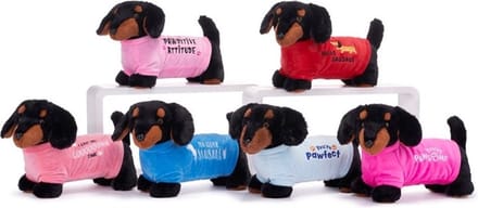 Ralph - Pluche Teckel Knuffel in Sweater - 35cm