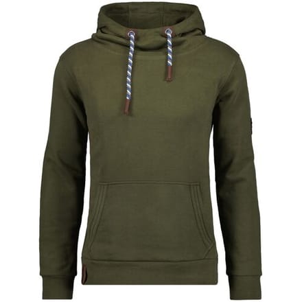 Ragman Trui Drawstring Hoodie Sweat Donker Groen / male