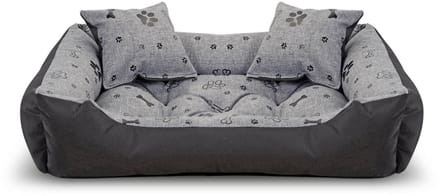 Hondenbed kennel 75x65cm waterdicht botten zwart