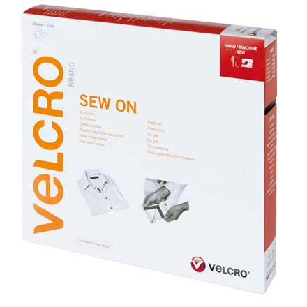 VELCRO® Velcro VEL-EC60281, Grau, 20 mm, 10 m, 1 Stück(e), Box Klittenband Grijs 1 stuk(s)