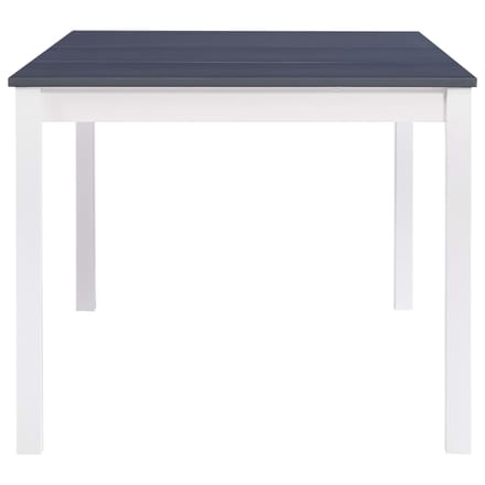 vidaXL - Eettafel - 180x90x73 - cm - grenenhout - wit - en - grijs