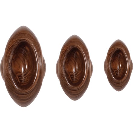 Geribbelde plugs Evolved - set van 3 - Goud