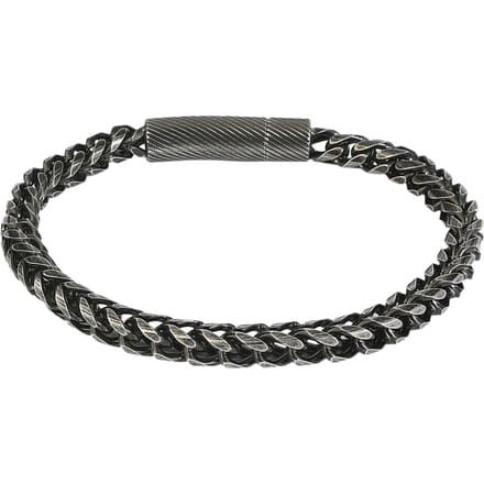 etNox hard and heavy Armband - Antique Woven - gun metal