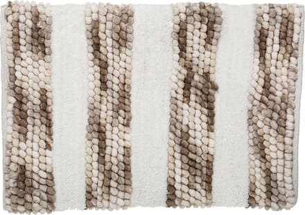 5Five Elegante badmat super zacht - Gestreept - Taupe - 50 X 75 cm - Extra dik