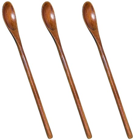 Dailygoody - Houten lepel - Menglepel - Handgemaakt - Donkerbruin