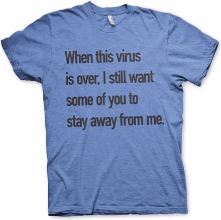 Hybris Stay Away From Me T-shirt, grijsblauw