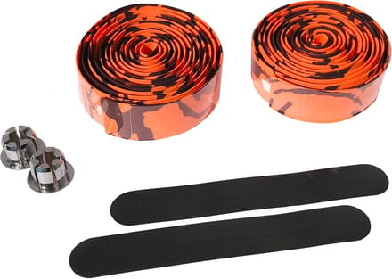 Stuurband Set - Handvattape - Fietsen Comfort - Extra Schokdemping - 201 cm Lengte - Zwart Wit