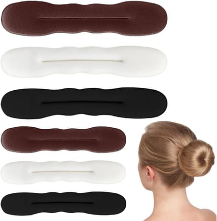 Haar Bun Maker - Dutt Maker Set - Elegante Kapsels Maken - Inclusief 2 Maten - 6 Stuks - Diverse Kleuren