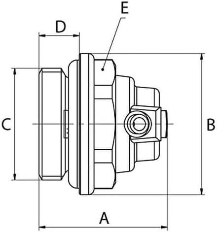 Radiator Stop - Ontluchter Ventiel - Verwarming Onderhoud - Messing Vernikkeld - 1/2 inch - Zilver