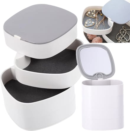 Cosmetica- en Sieradenorganizer met Spiegel – 4 Niveaus