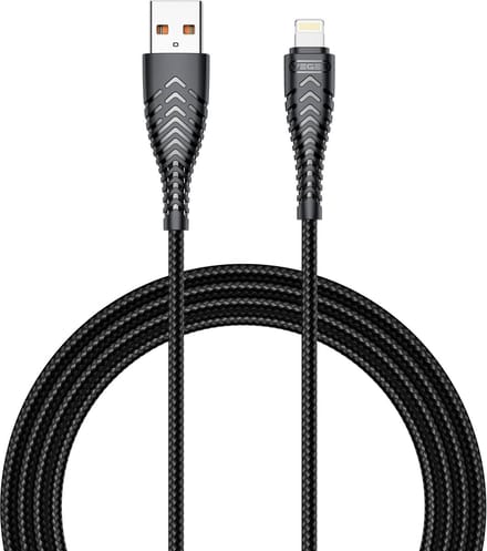 Veger USB-A naar Lightning Kabel - 18 Watt - 1.2 Meter - Zwart