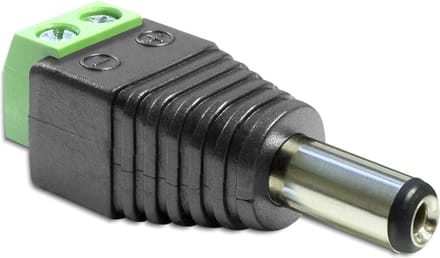 DeLOCK - Power Adapter - 2 pin Terminal Block to DC jack 5.5 x 2.5 mm