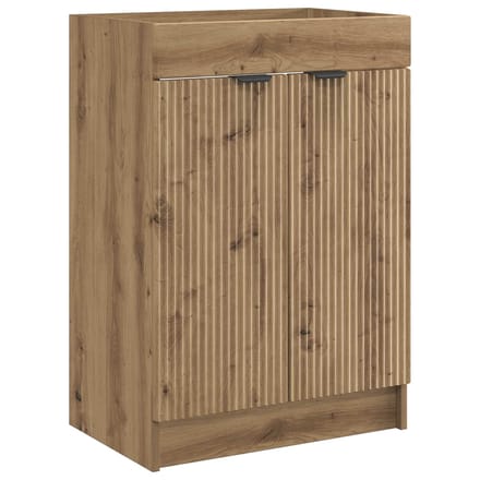 vidaXL - Badkamer - onder - Wastafel - Kast - Artisanaal - eiken