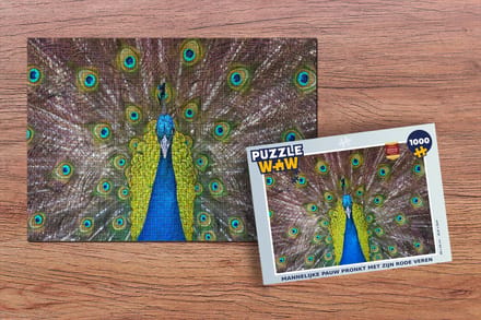 Puzzel Pauw - Veren - Ogen - Legpuzzel - Puzzel 1000 stukjes volwassenen