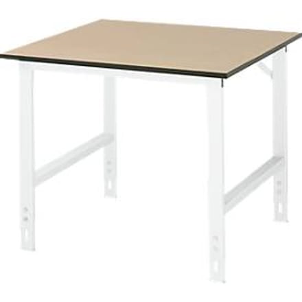 Table de travail, plateau en MDF, l. 1000 x P 1000 x H 760-1080 mm