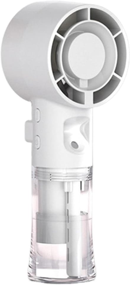 Handventilator Vernevelaar - Draagbare Koeler - Persoonlijke Koeling - Verstelbare Snelheid - 6.8 x 5.5 x 6.8 cm - Wit