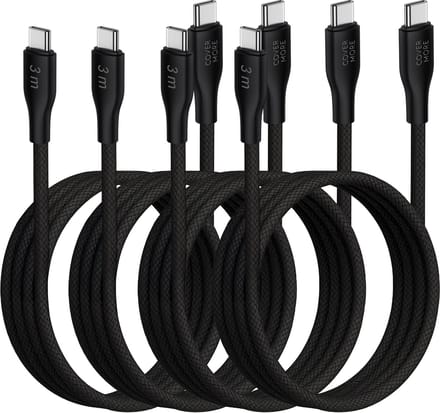 Oplader kabel geschikt voor Samsung galaxy telefoon en tablet - Usb C naar usb C - Oplaadkabel - 4 stuks - 3 meter - Lang