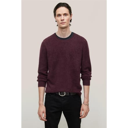 John Varvatos Jones Regular Fit Ls Brus Merlot Taglia: M | Maglioni a maglia Outlet | Uomo