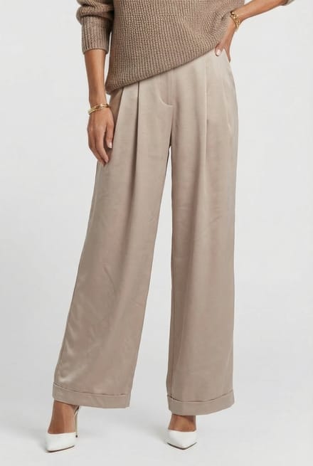 Knitted Deyne Pants Sand Size: XS | Formal pants Outlet | Dames | Beige