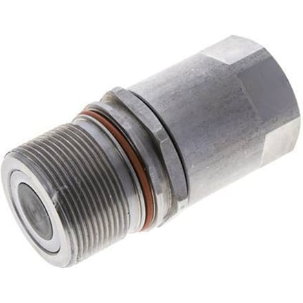 Stalen DN 15 Vlakdichtende Koppeling Snelkoppeling G 3/4 inch Binnendraad ISO 16028 D M43 x 2