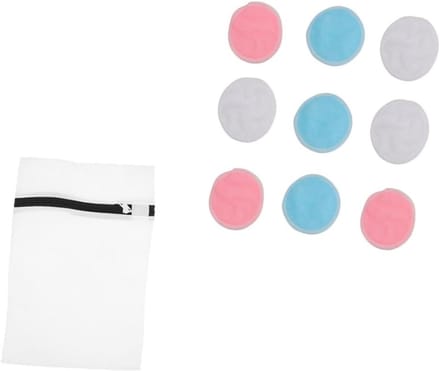 Make-up Pads - Make-up Discs - Make-up Verwijderen - Herbruikbaar - 8 cm - Blauw Roze Wit