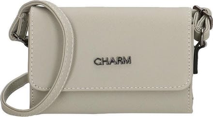 Charm crossbody tas light grey