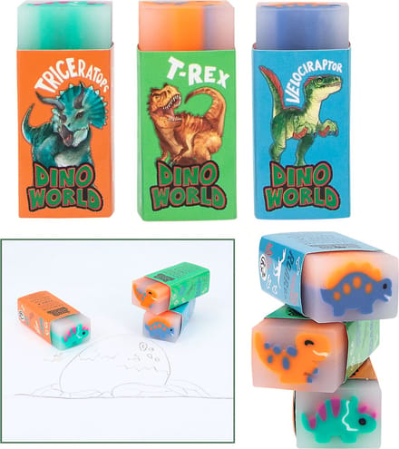 Dino World jelly gum Schrijfgerief