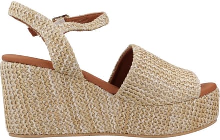 Dames espadrilles met hoge schacht van raffia | TULIA