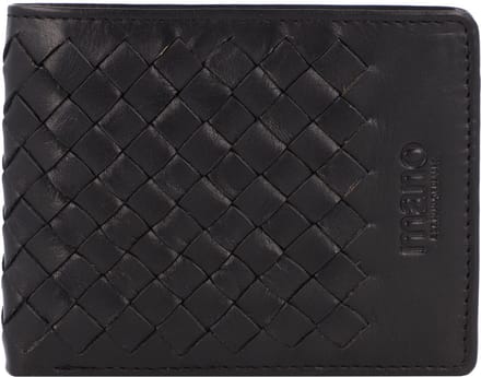 mano Don Luca Portemonnee Leer 10,5 cm - Jongens - Horizontaal - schwarz