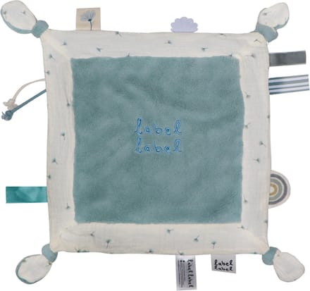 Label Label Paardenbloem Blauw Knuffeldoekje