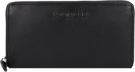 bugatti Portemonnee Bella Zip Longpurse Black Zwart