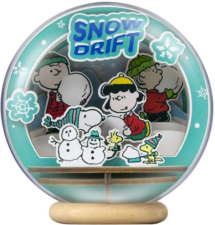 Pantasy Peanuts Puremind Model Kit Wooden Theater Globe Snow Drift Model Kits
