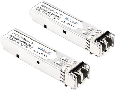 SFP Transceiver - Netwerkmodule Glasvezel - Industriële Netwerken - Breed Temperatuurbereik - 550m - Zilver