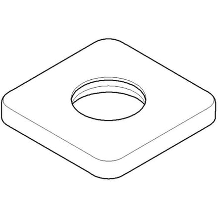 Dornbracht replacement rosette 6.3 x 6.3 cm, 092771007-00