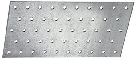 Geperforeerde platen 60 x 140 x 2 mm - 25 stuks, verzinkt