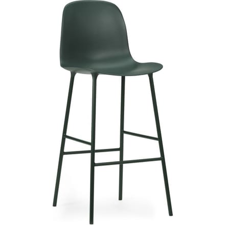 Normann Copenhagen Form Barstoel staal - groen - 75 cm