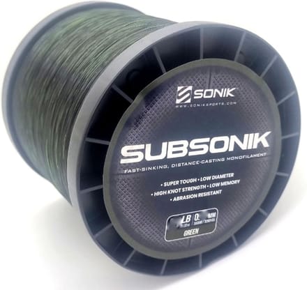 Sonik - Nylon - Subsonik - Green - 3000m - 15LB - 0.31mm - Karperlijn - Vislijn