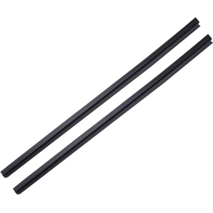 2x linker + rechter achterruitrubber vervanging voor Renault Clio 3-deurs zwart