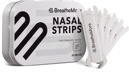 BreatheMore® Neusstrips - The Performance Series - Travel Box - Wit - 30 stuks