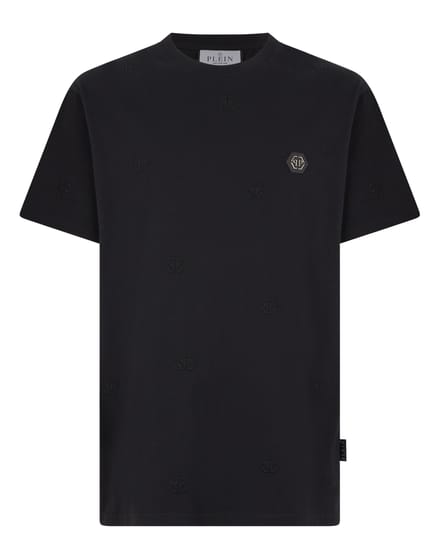 Embroidered Round Neck T-Shirt Monogram Monogram