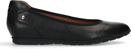 No Stress - Dames - Zwarte leren ballerina's - Maat 37