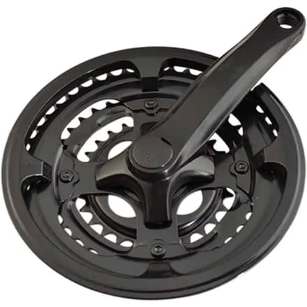 Drievoudig stalen crankstel met kunststof gecoate cranks Sélection CGN L152