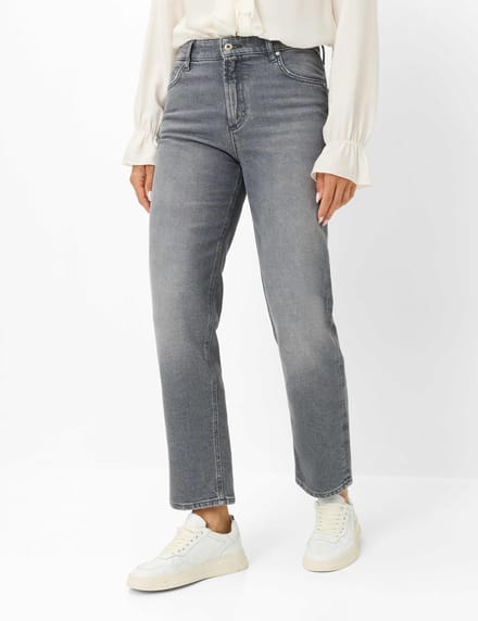 Brax Dames Jeans  Style MADISON S USED LIGHT GREY, denim lichtgrijs, maat 32