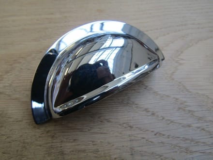 Oxford Rear Fix Cabinet Cup Pull Handle polished chrome
